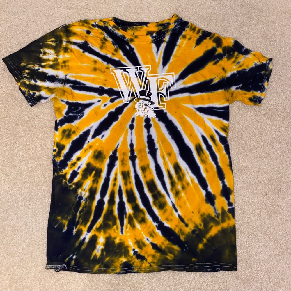 WAKE FOREST UNIVERSITY WFU TIE DYE T SHIRT